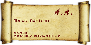 Abrus Adrienn névjegykártya